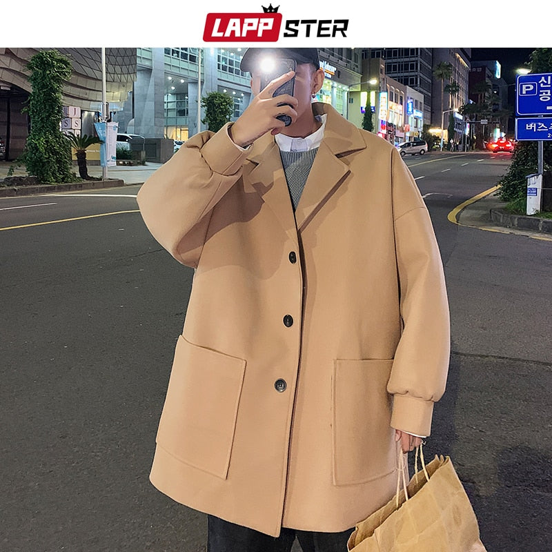 2020 Overcoat Mens Japanese Streetwear