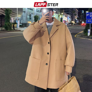 2020 Overcoat Mens Japanese Streetwear