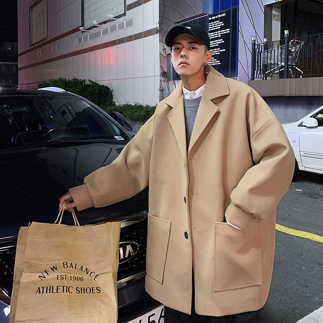 2020 Overcoat Mens Japanese Streetwear