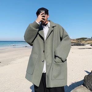 2020 Overcoat Mens Japanese Streetwear